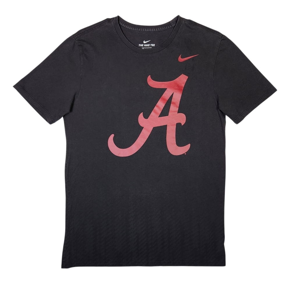 Alabama Crimson Tide Nike Shirt Medium Black Athletic Cut NCAA Collegiate Sports